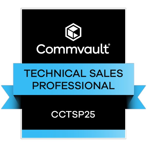 Commvault Cloud Technical Sales Professional - CCTSP25